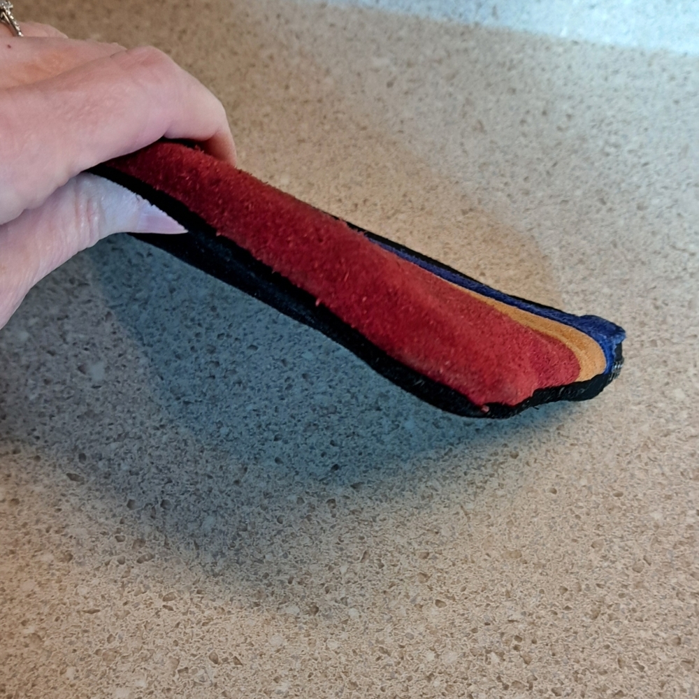 Patricia Nash Leather Suede Wristlet - Picture 5 of 9